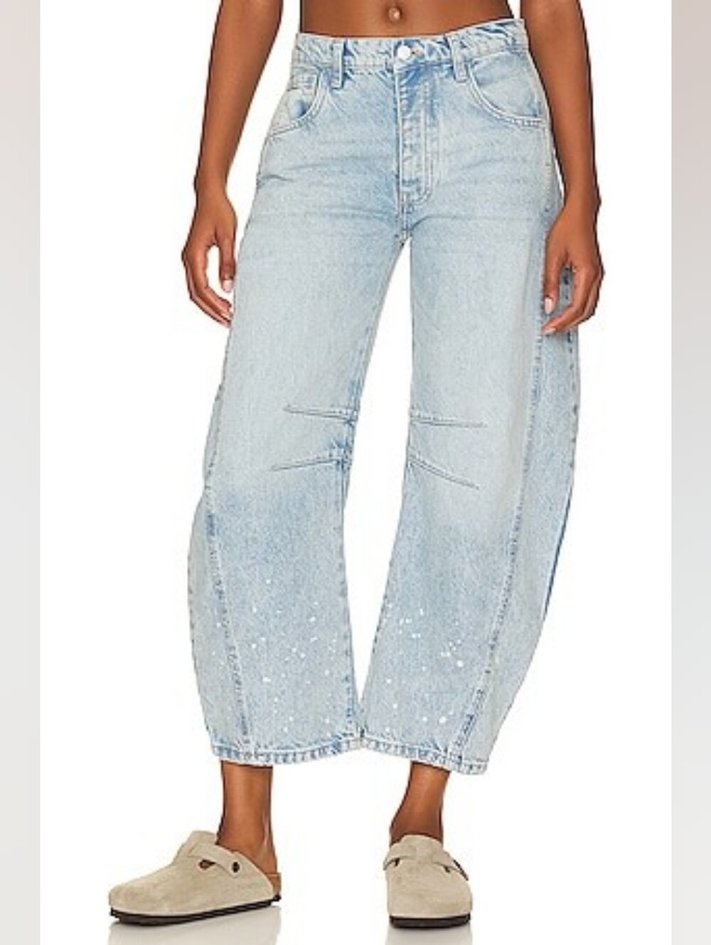 Free People Barrel Leg Jeans